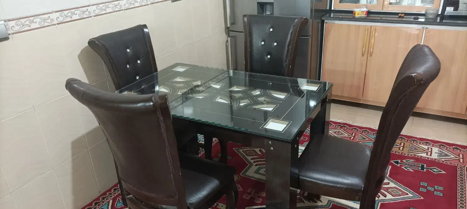 میز ناهار خوری چهار نفره|میز و صندلی غذاخوری|کوه چنار, |دیوار