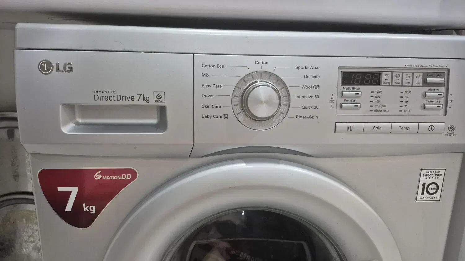 لباسشویی تمام اتوماتیک LG اصل کره|ماشین لباسشویی و خشککن لباس|ملکآباد, |دیوار