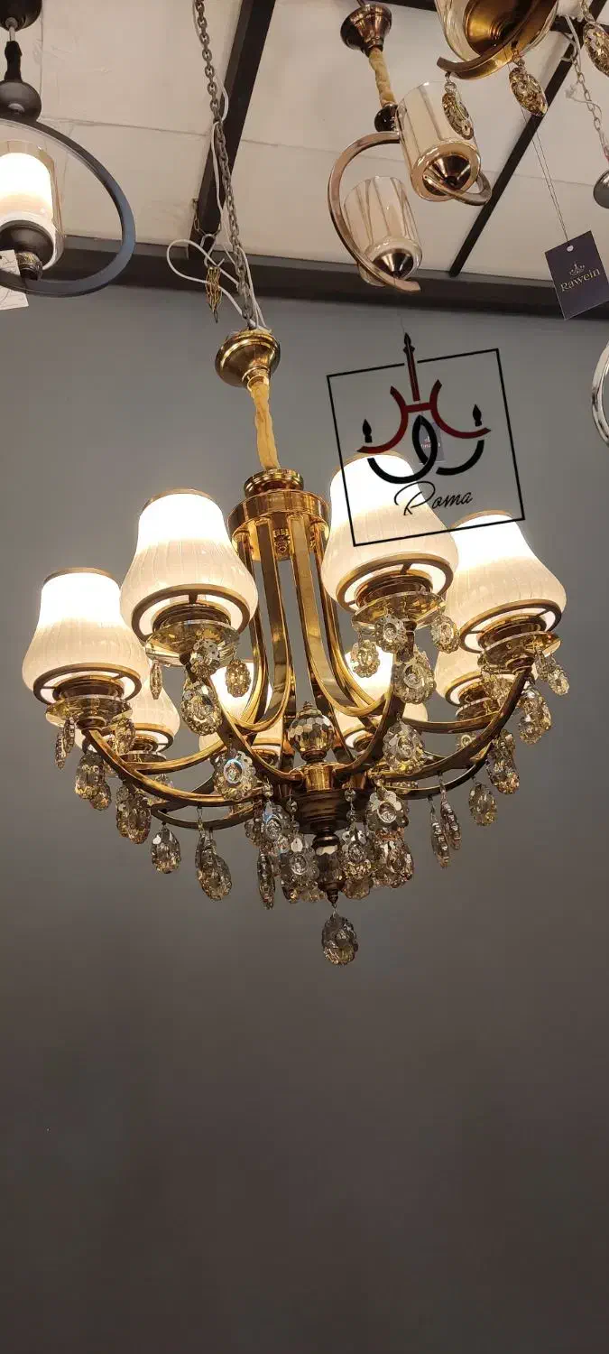 لوستر افروز لوکس/ رومالوستر فردیس / کد AF-8|لوستر و چراغ آویز|فردیس, سرحدی|دیوار