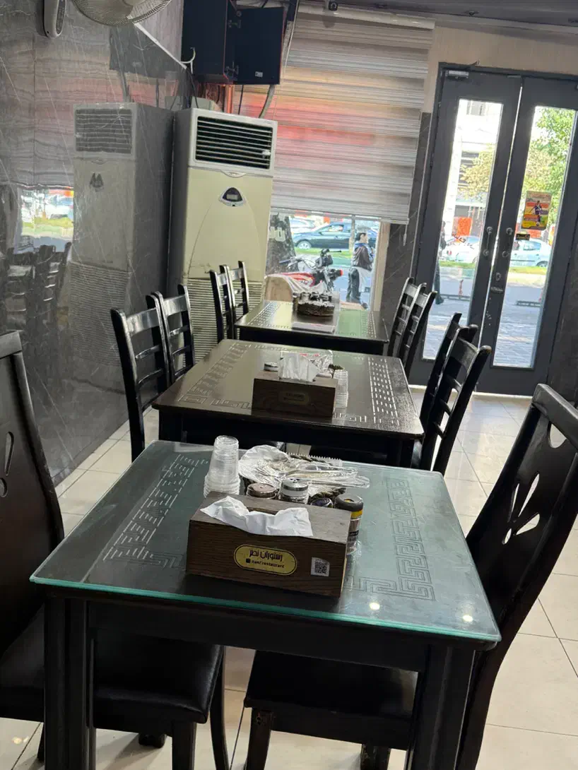 میز و صندلی چوبی|کافی‌شاپ و رستوران|رشت, انصاری|دیوار