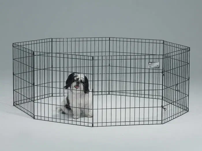 پارک فلزی سگ کوچولو بعلاوه سینی ادرار تقریبا نو|لوازم جانبی حیوانات|کرج, کوی امامیه|دیوار