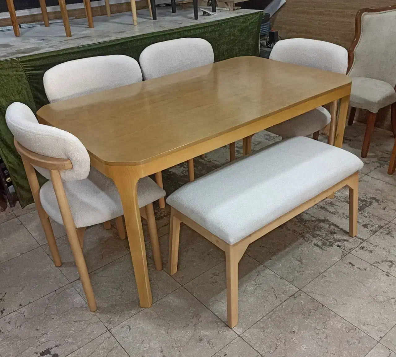 غذا خوری چوب راش|میز و صندلی غذاخوری|سنندج, |دیوار