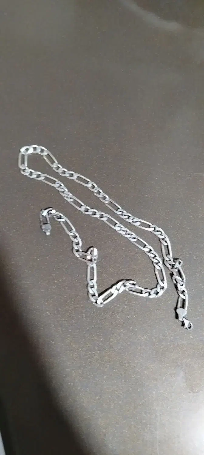 زنجیر نقره فیگارو|جواهرات|نسیمشهر, |دیوار