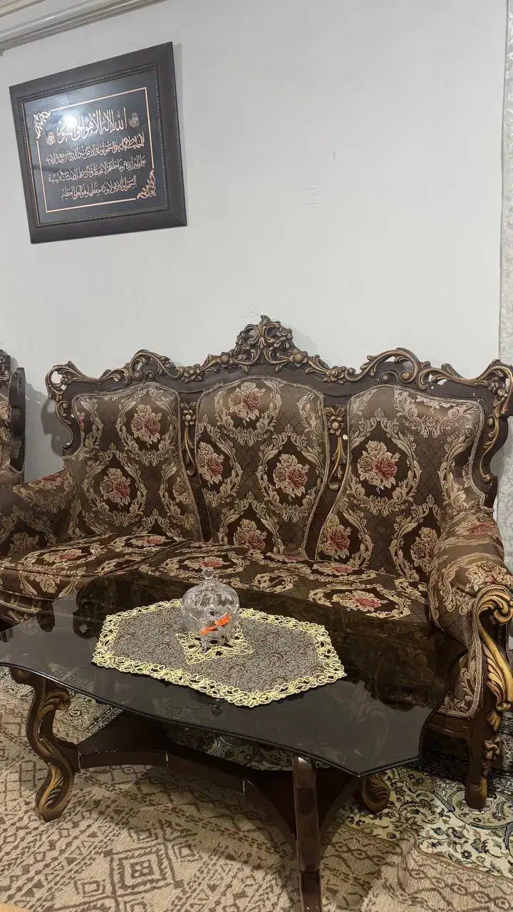 مبل 9 نفره سلطنتی|مبلمان خانگی و میز عسلی|بابل, |دیوار