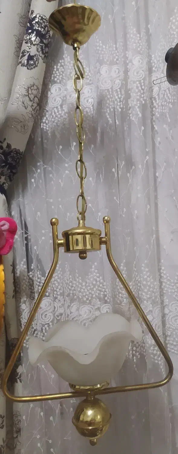 لوستر طلایی.‌شیک|لوستر و چراغ آویز|مشهد, چهاربرج|دیوار