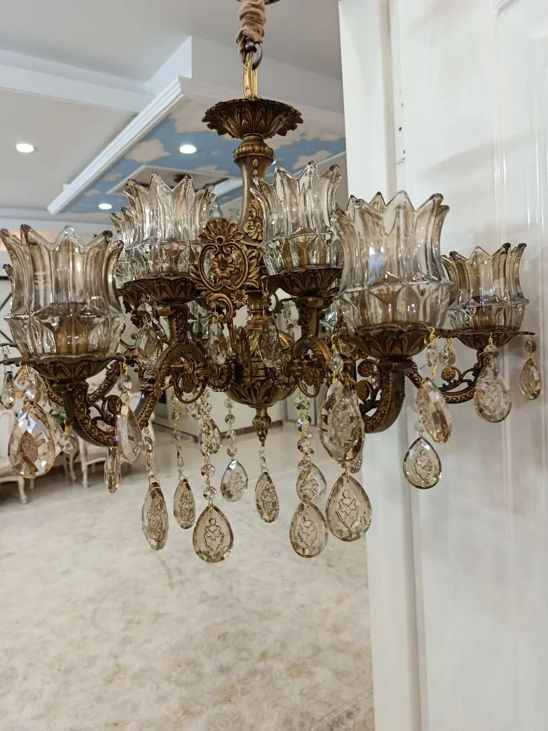 لوستر برنج|لوستر و چراغ آویز|تهران, مینابی|دیوار