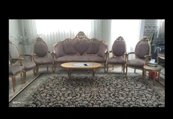 مبل سلطنتی سالم|مبلمان خانگی و میز عسلی|قم, دروازه چوبی|دیوار