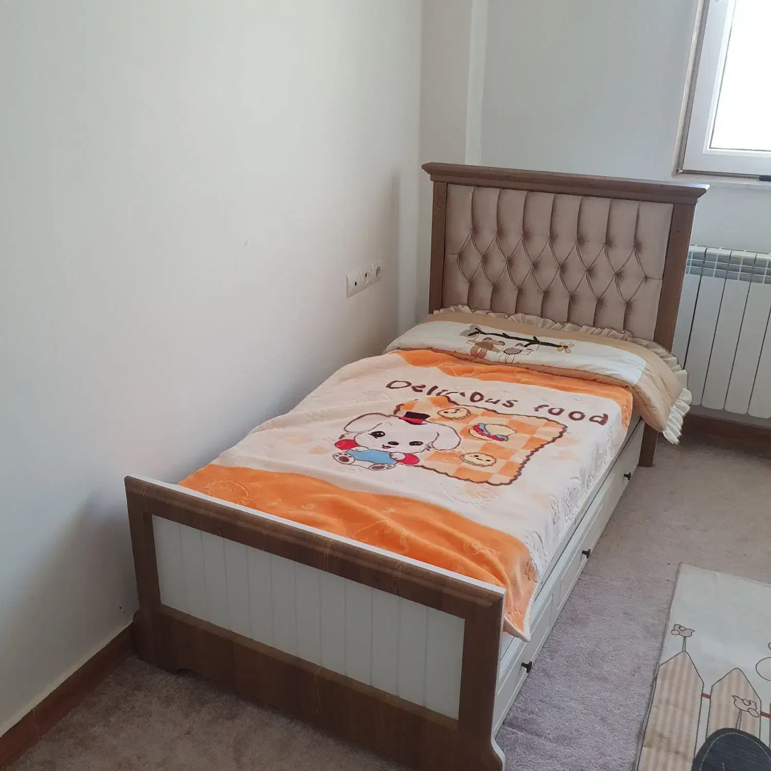 تخت کودک همراه تشک|تخت و سرویس خواب|بندر انزلی, آخرخط|دیوار