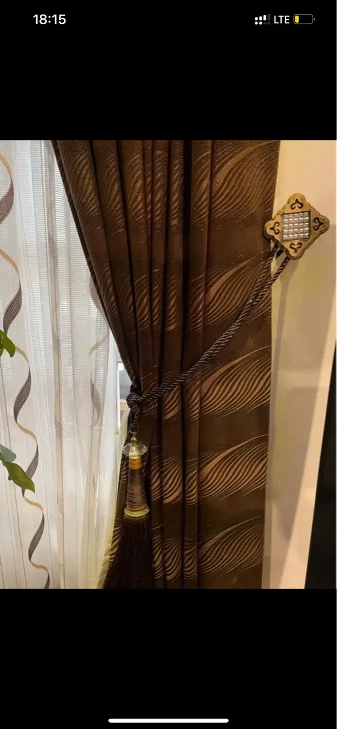 پرده سالن (یک جفت)|پرده، رانر، رومیزی|شیراز, ستارخان|دیوار