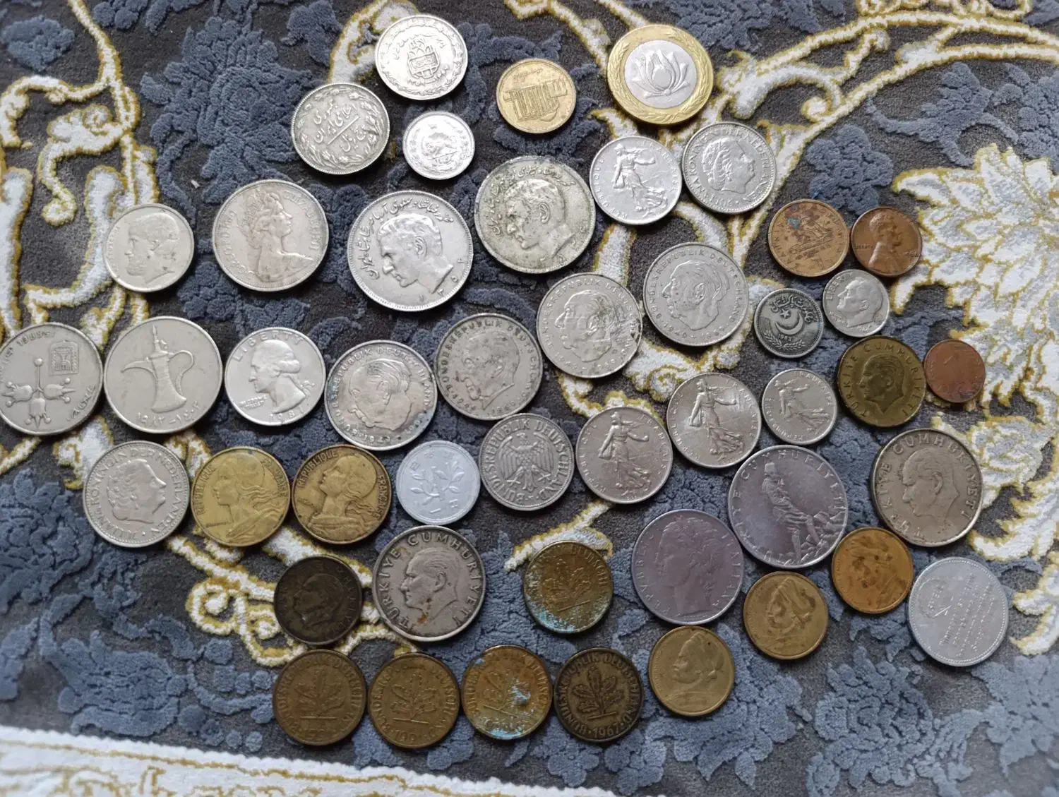 46عددسکه قدیمی تمیز ایرانی و خارجی|کلکسیون سکه، تمبر، اسکناس|رشت, کوی طالقانی|دیوار