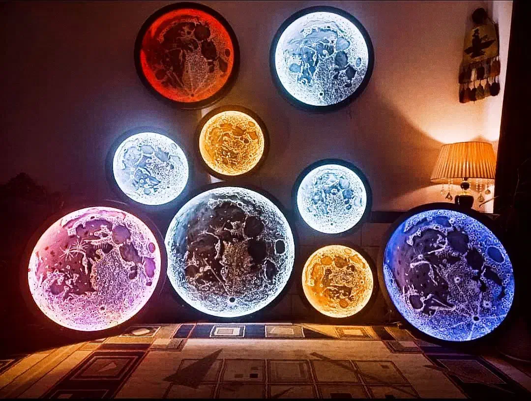 تابلو پتینه ماه و زمین ((تخفیف ویژه))|تابلو، نقاشی، عکس|شیراز, کاراندیش|دیوار