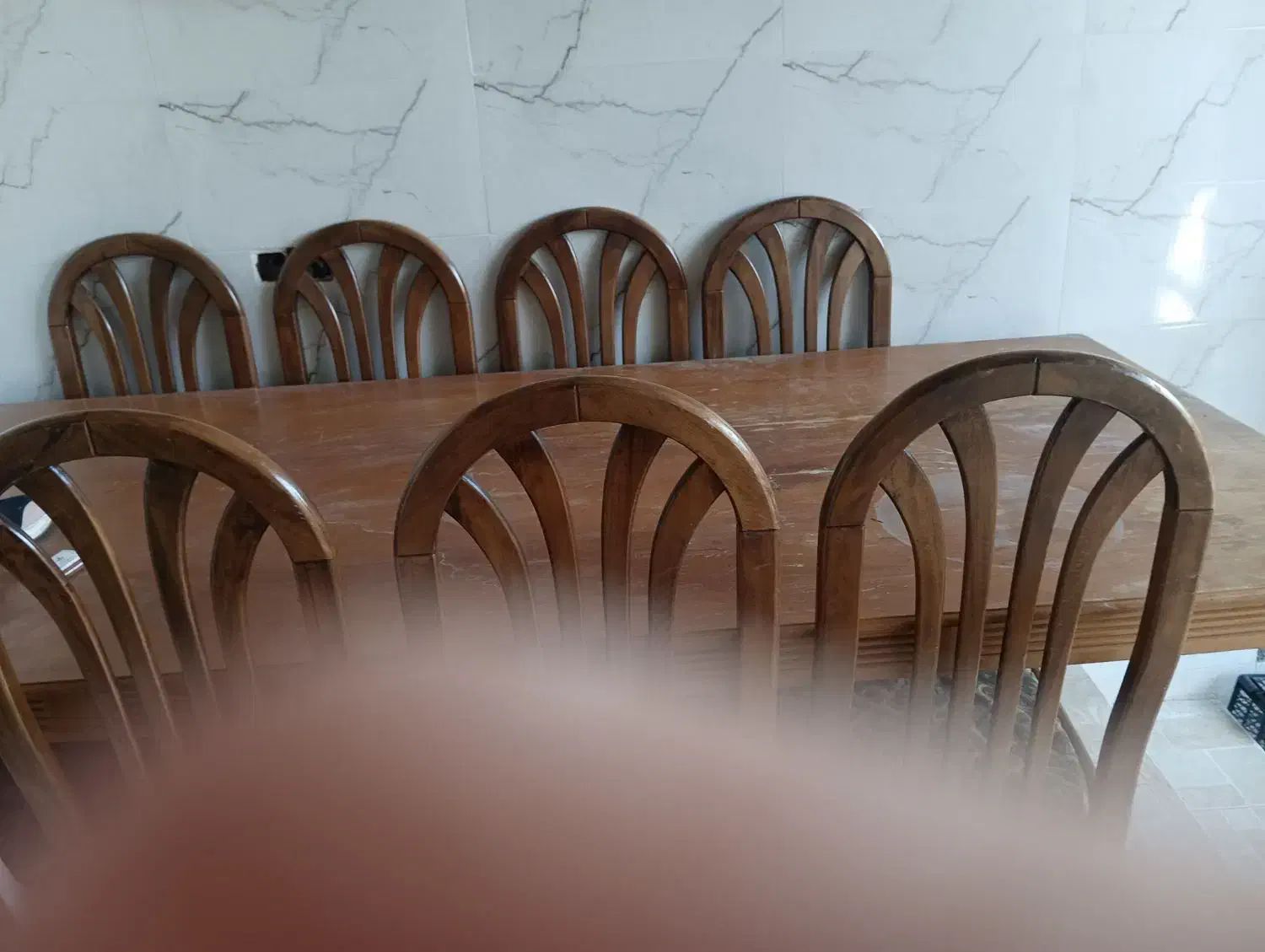 میز هشت نفره نهار خوری|میز و صندلی غذاخوری|بهشهر, |دیوار