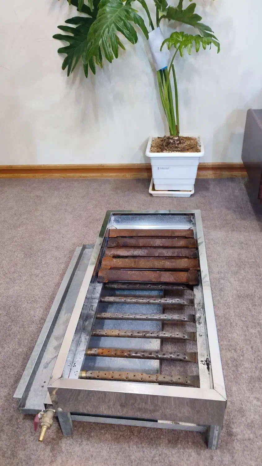 کباب پز 70 سانت 10 شعله استیل پایهدار|اجاق گاز و لوازم برقی پختوپز|شهرکرد, |دیوار