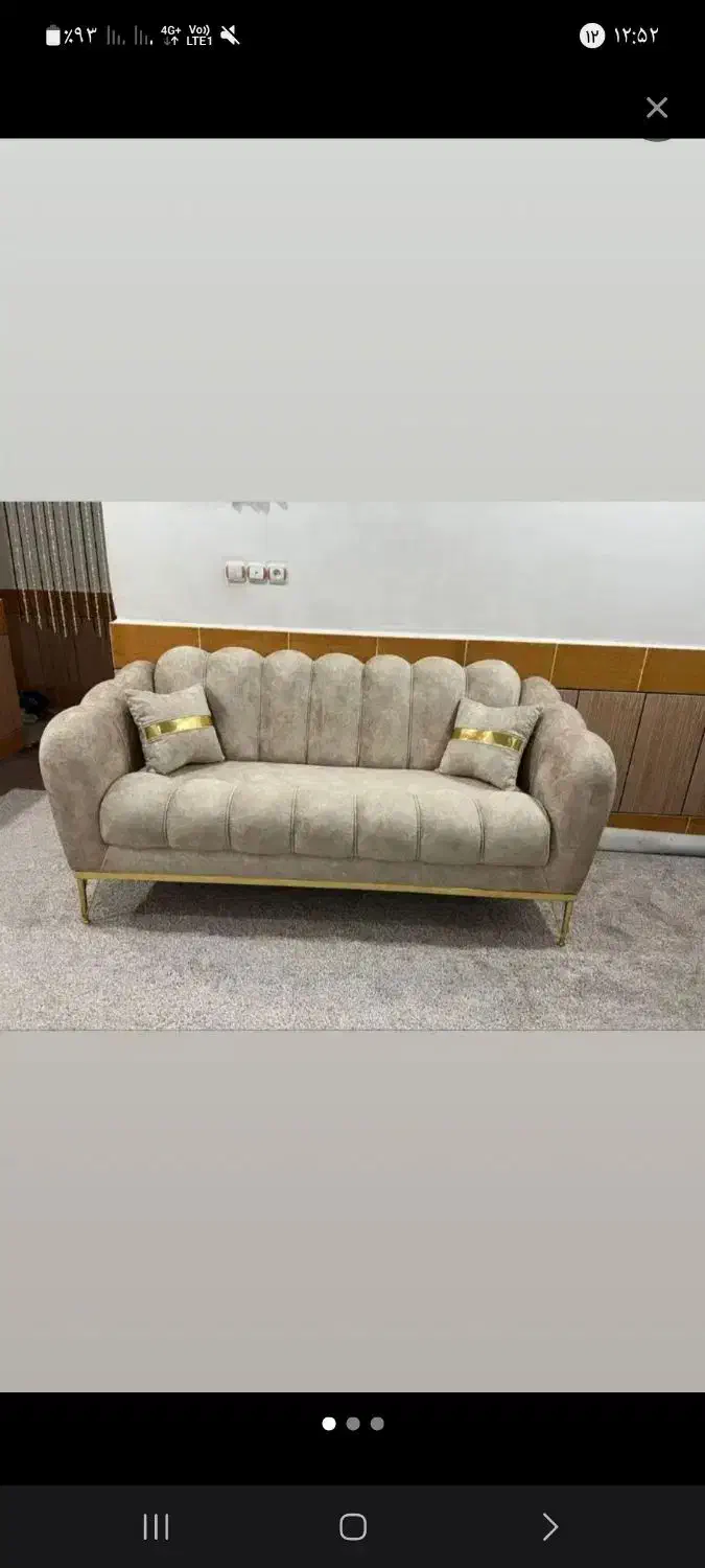 مبل ۸ نفره صدفی|مبلمان خانگی و میز عسلی|اهواز, شریعتی جنوبی|دیوار