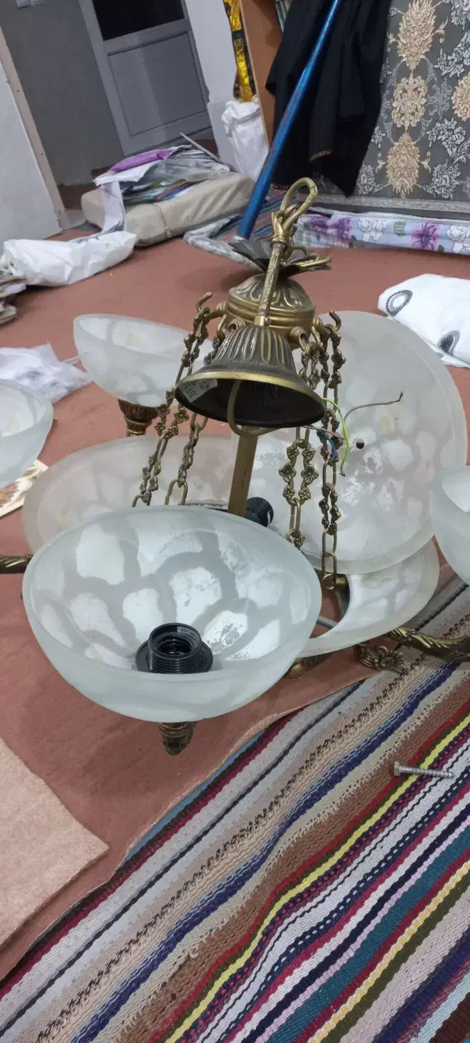 لوستربرنجی اصل|لوستر و چراغ آویز|اردبیل, |دیوار