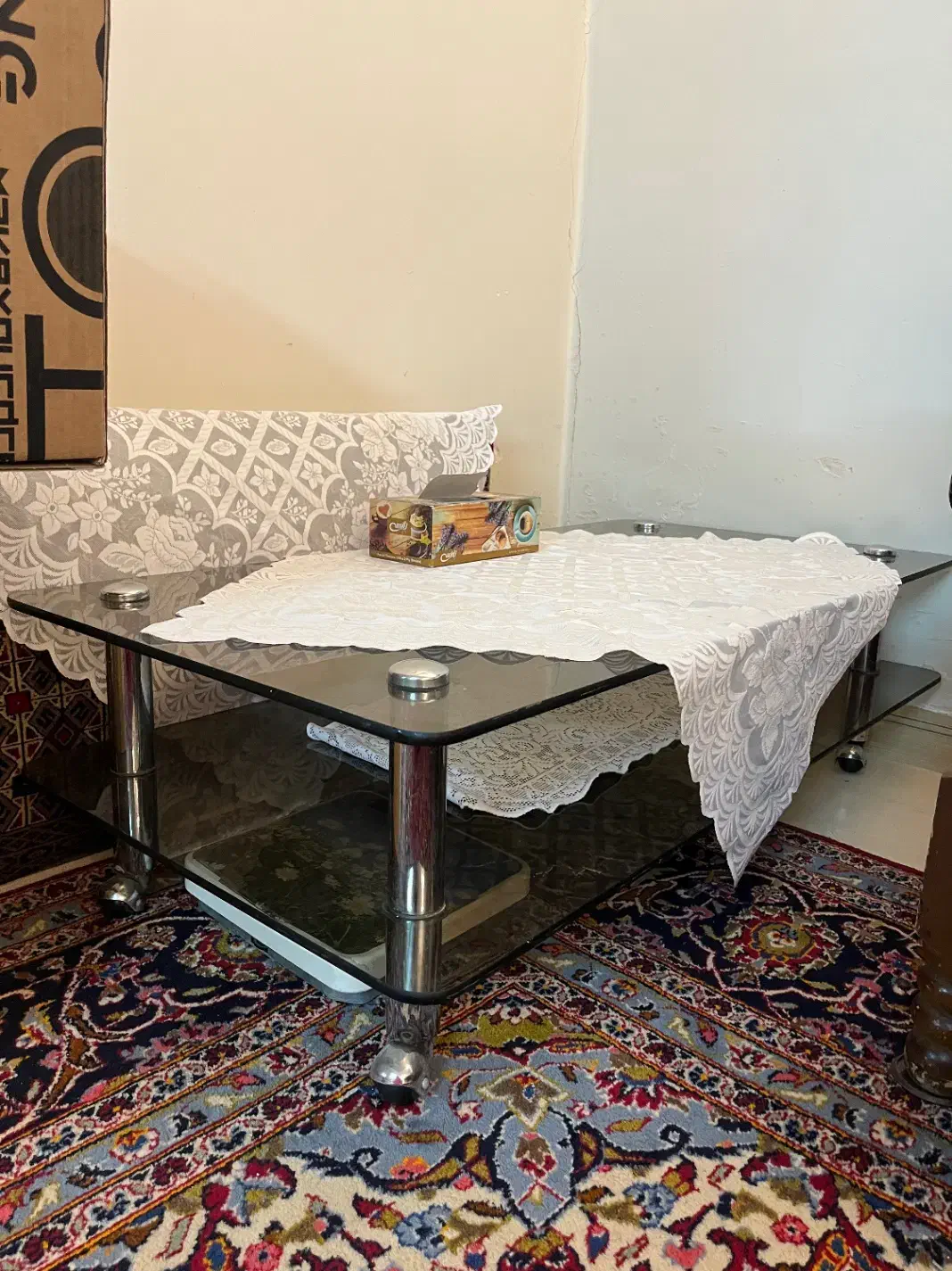 میز شیشه ای|مبلمان خانگی و میز عسلی|قزوین, |دیوار