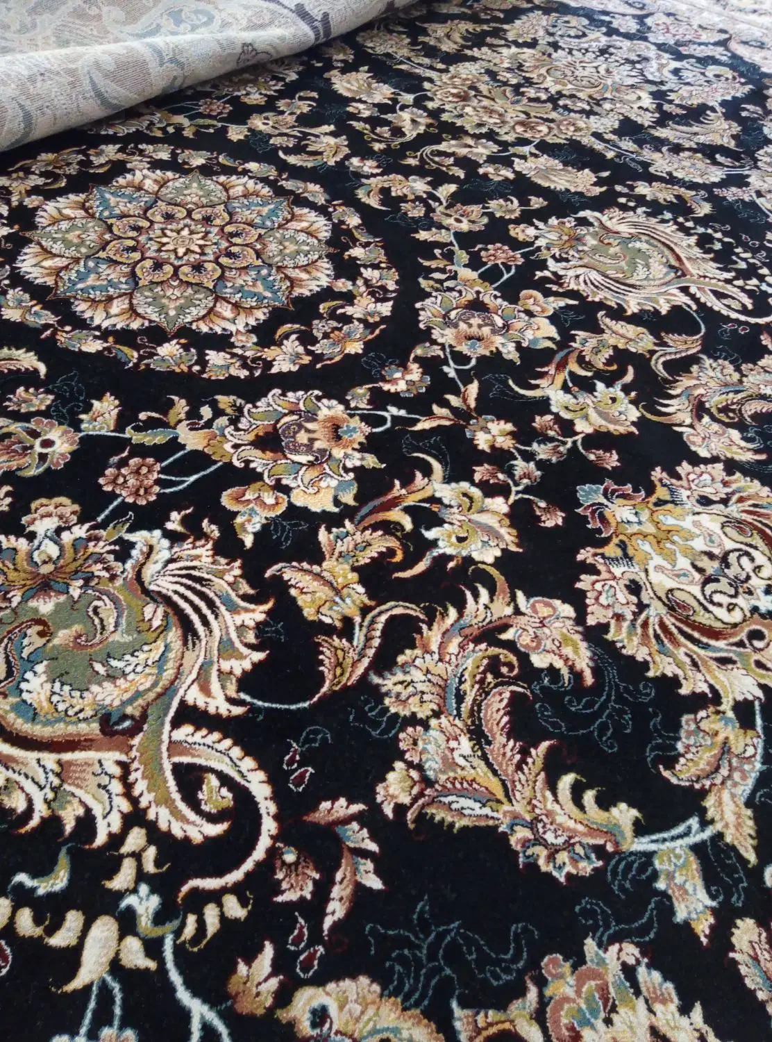 فرش افشان سرمه ای|فرش|اردبیل, |دیوار