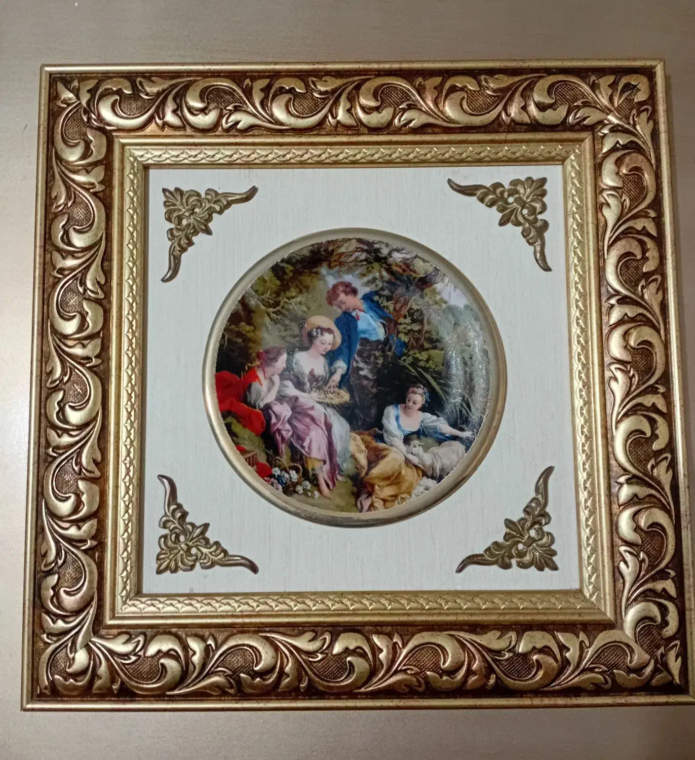 قاب کوبلن ایتالیایی و قاب بشقابی|تابلو، نقاشی، عکس|پردیس, فاز ۳|دیوار