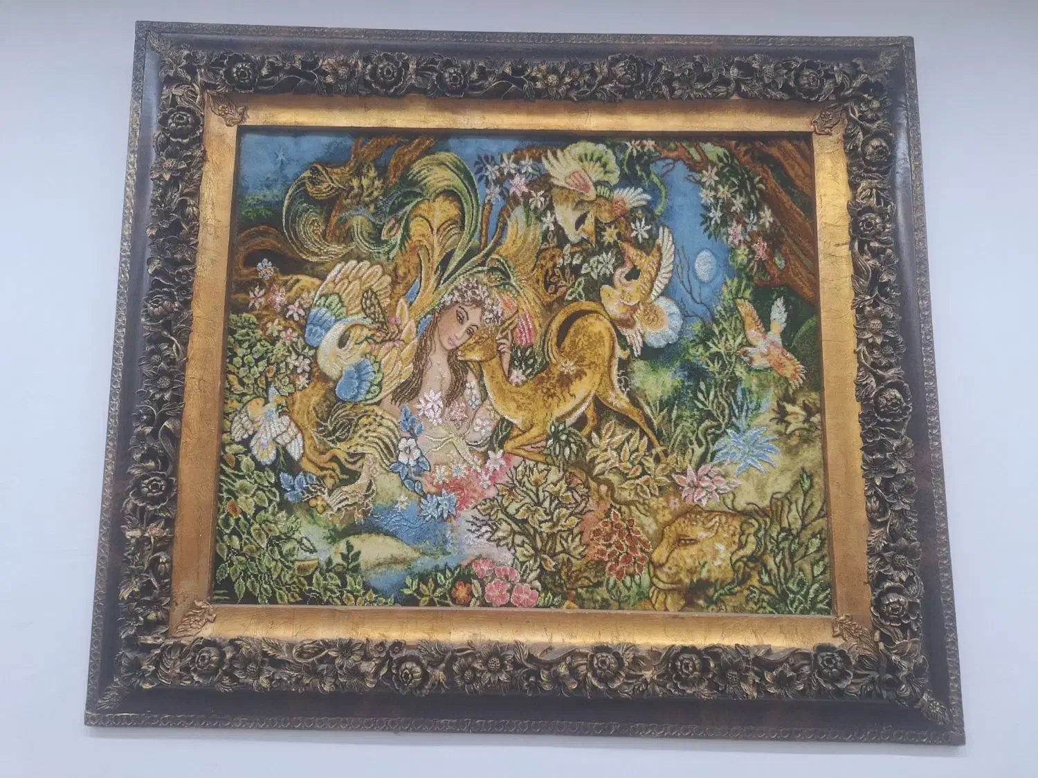 دو عدد تابلو فرش دستبافت|تابلو فرش|اراک, |دیوار