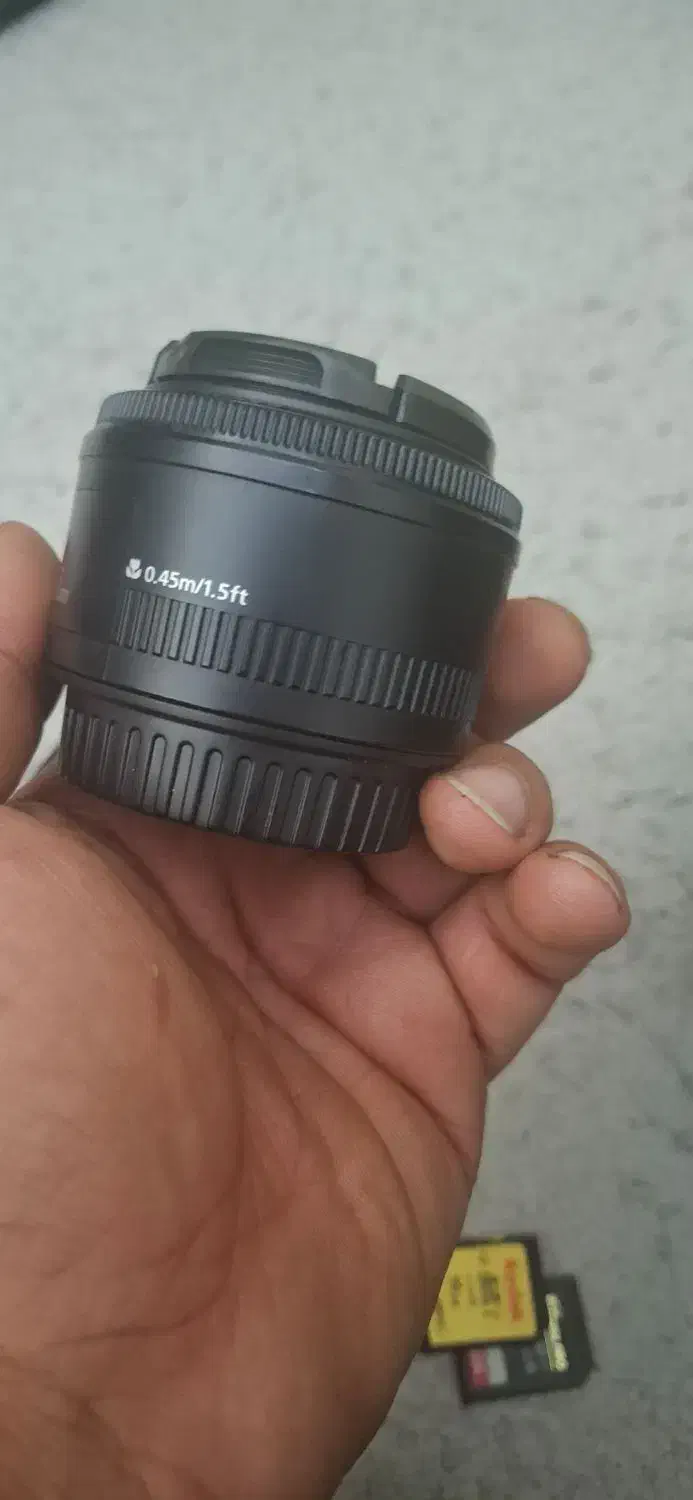 لنز 50 فیکس کنون|دوربین عکاسی و فیلمبرداری|ری, هاشمآباد|دیوار