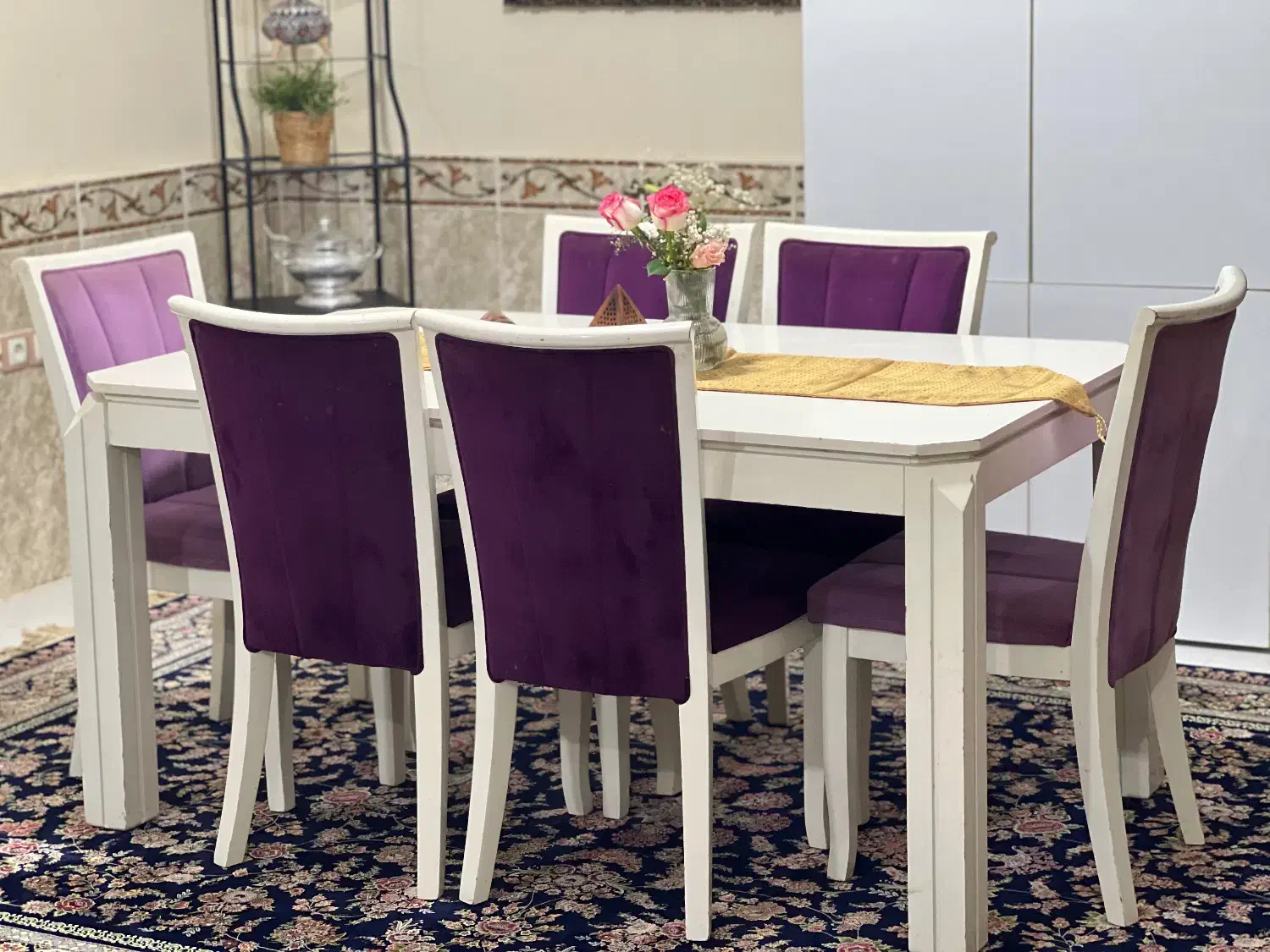 میز نهار خوری|میز و صندلی غذاخوری|قشم, |دیوار