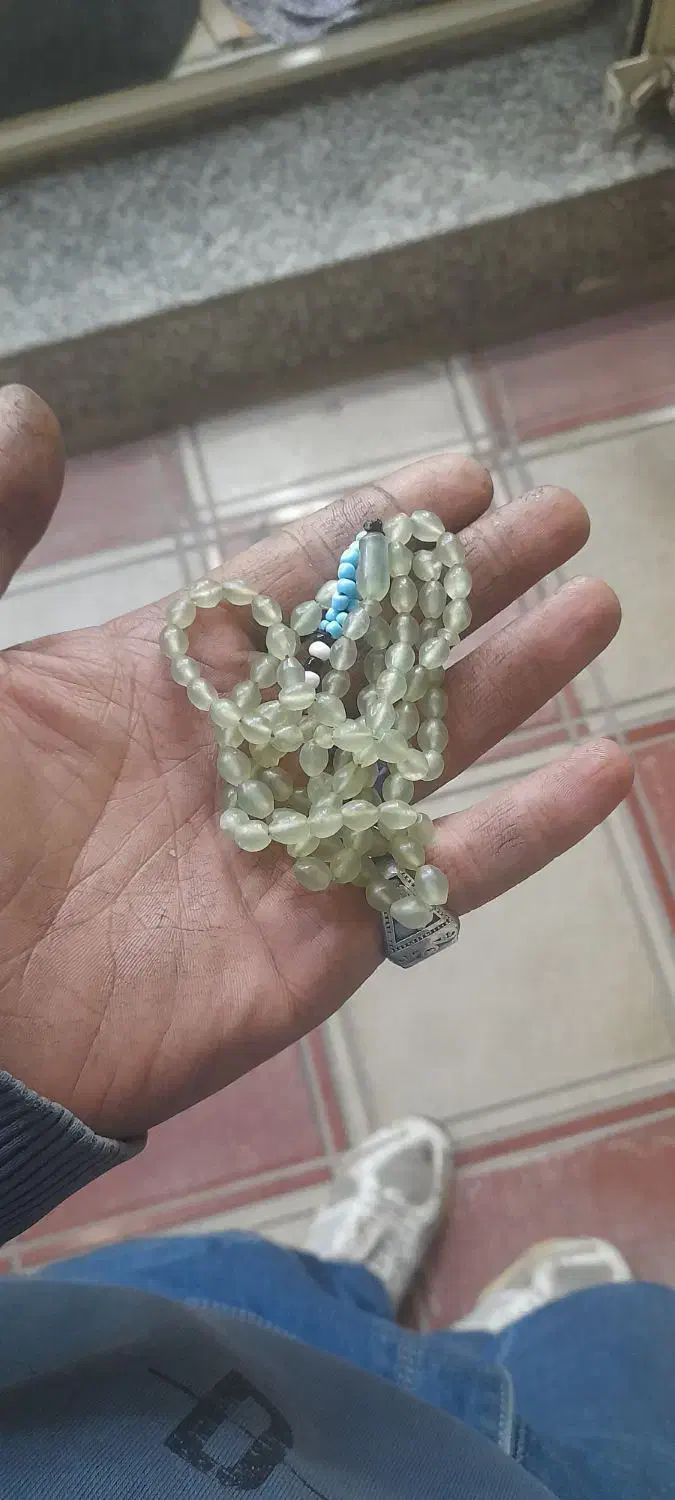 انگشتر فیروزه وشرف الشمس دعادار تسبیح شاه مقصود|جواهرات|گنبد کاووس, |دیوار