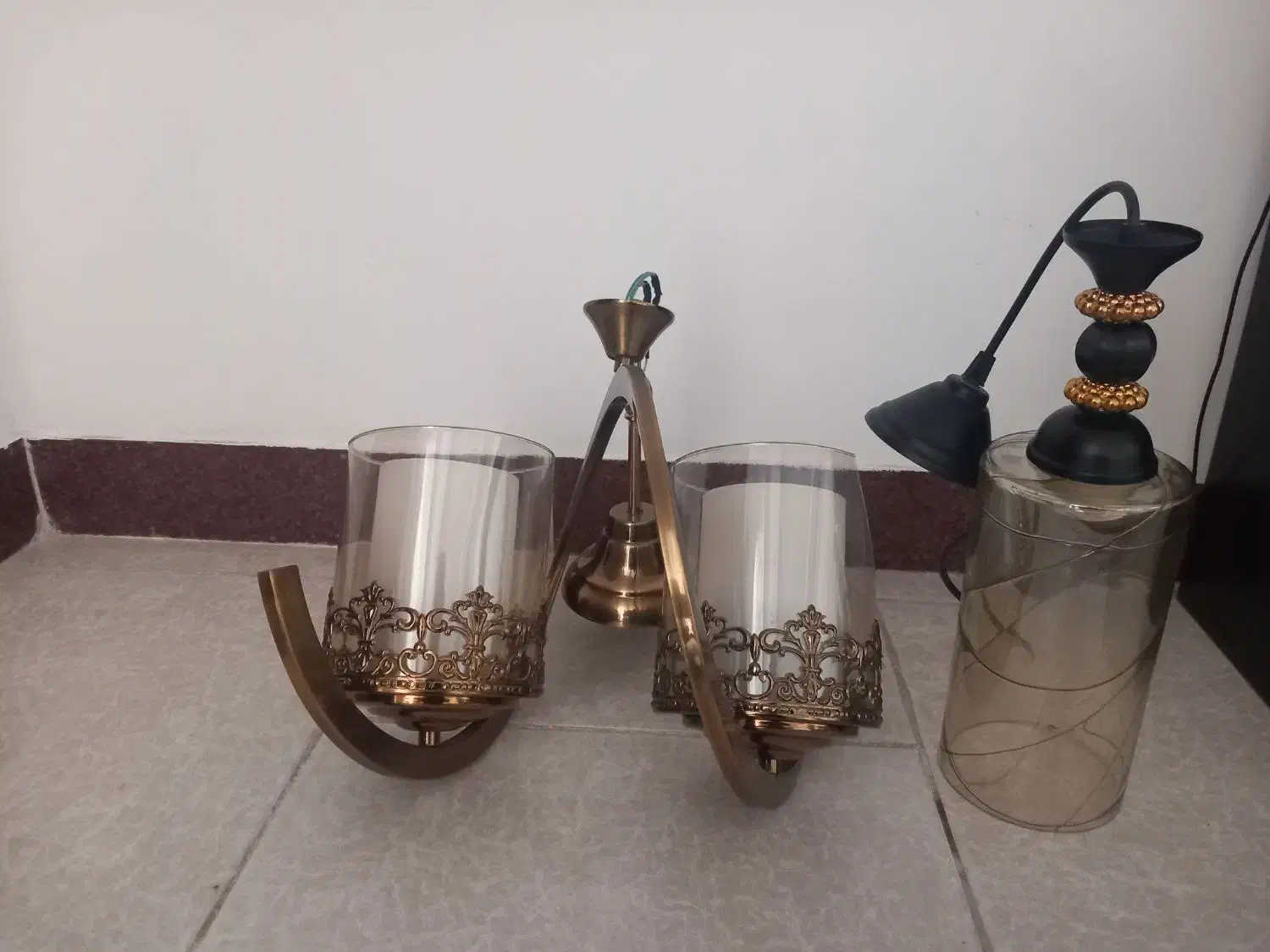 لوستر|لوستر و چراغ آویز|سمنان, |دیوار