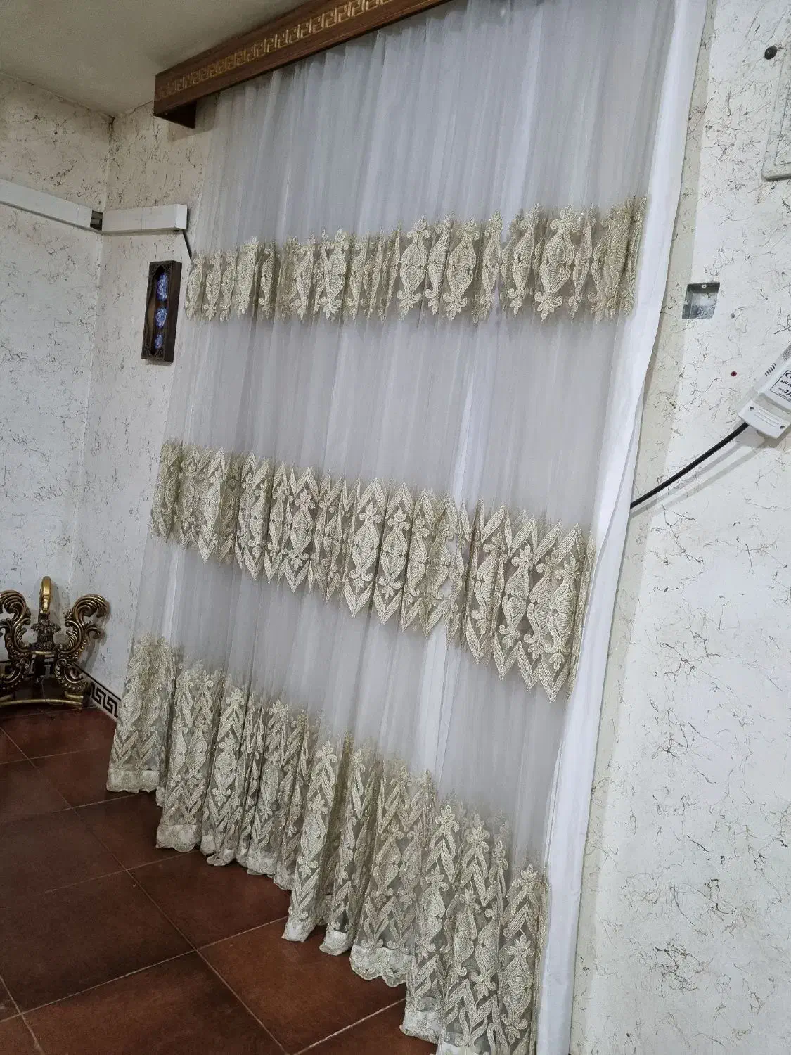 پرده پذیرایی|پرده، رانر، رومیزی|مسجد سلیمان, |دیوار