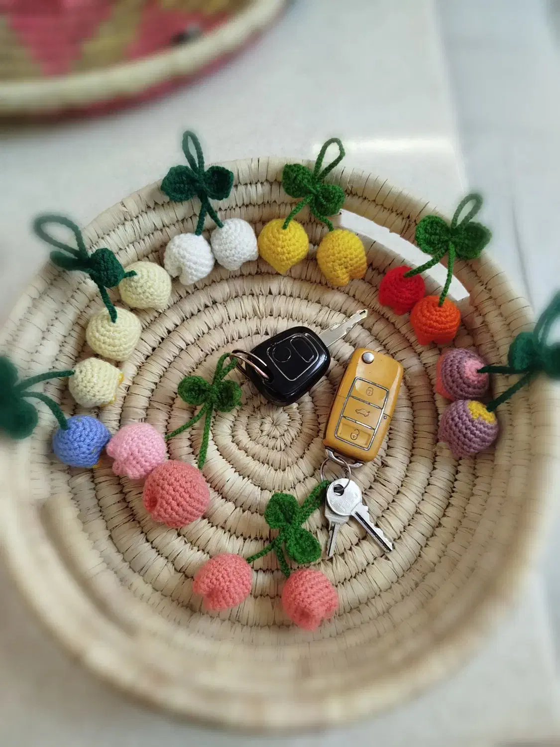 جاکلیدی صنایع دستی در رنگ های متنوع|زیورآلات و اکسسوری|دامغان, |دیوار