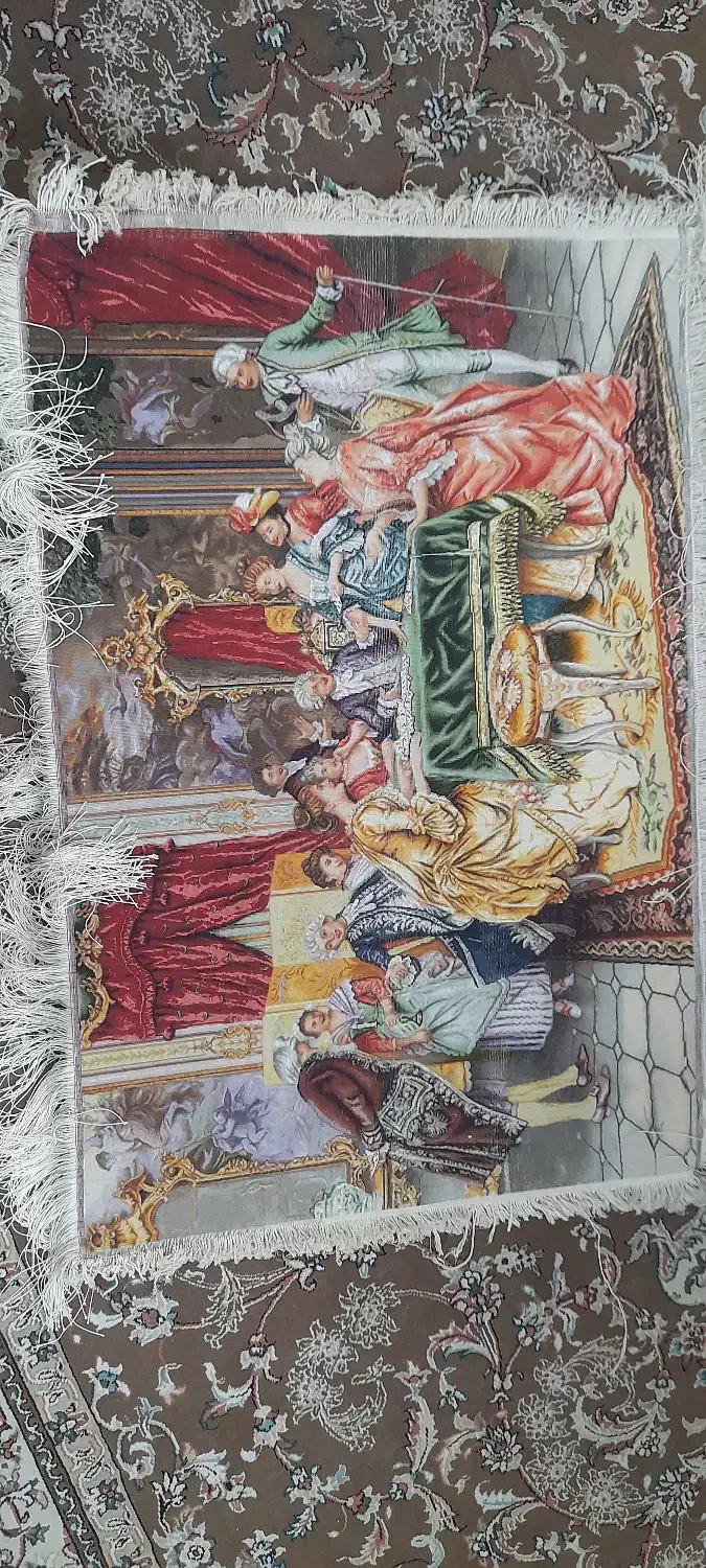 تابلوفرش دست بافت طرح پاسوربازتبریزی|تابلو فرش|اصفهان, خواجو|دیوار