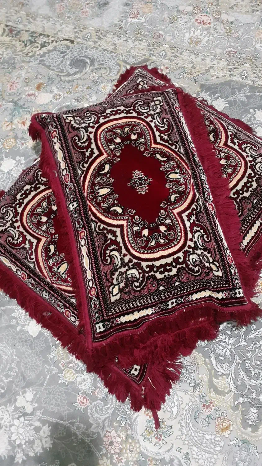 ۶عدد روبالشی طرح فرش دوروجنس مخمل مرغوب|رختخواب، بالش، پتو|سنندج, |دیوار