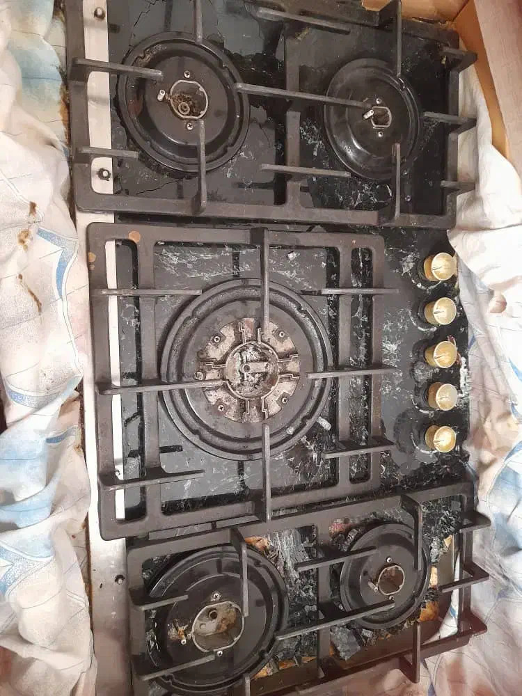 گاز رومیزی نو نو فقط شیشه شکسته|اجاق گاز و لوازم برقی پخت‌وپز|گرگان, |دیوار