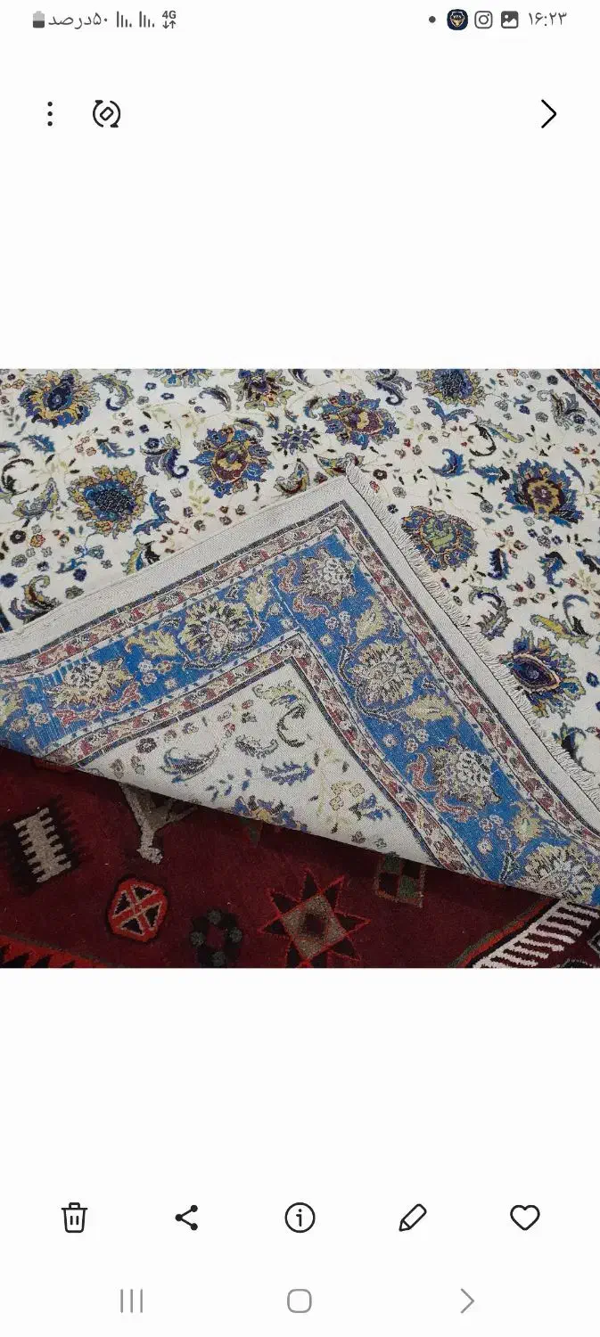 قالی پشم دست بافت|فرش|برخوار, |دیوار