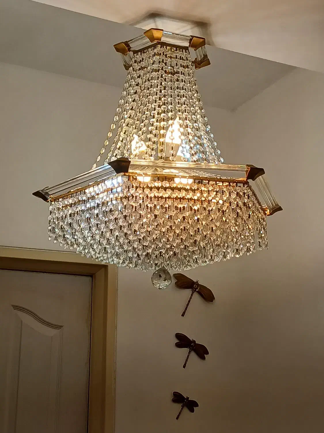 لوسترکریستالی|لوستر و چراغ آویز|سهند, |دیوار