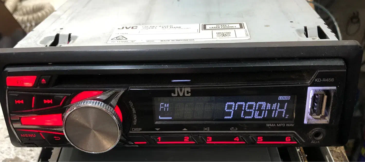 رادیو پخش ضبط jvc|قطعات یدکی و لوازم جانبی|شیراز, سینما سعدی|دیوار