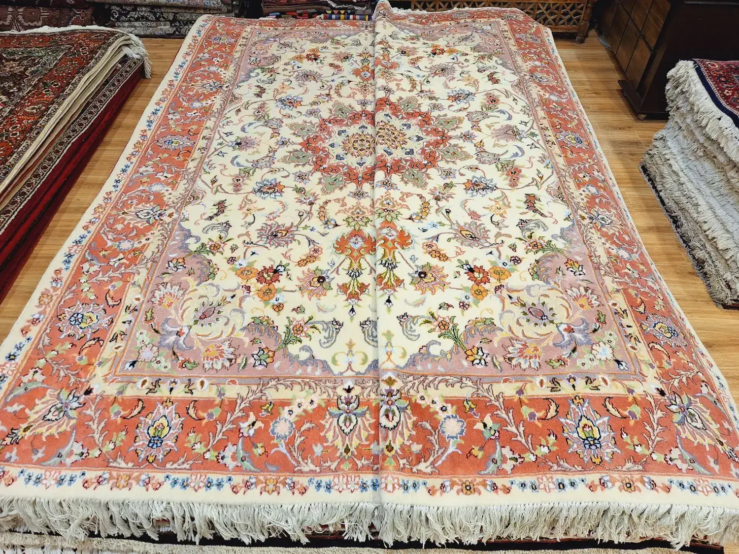 جفت قالی ۶متری دستباف کاشمر نقشه علیا|فرش|تهران, اکباتان|دیوار