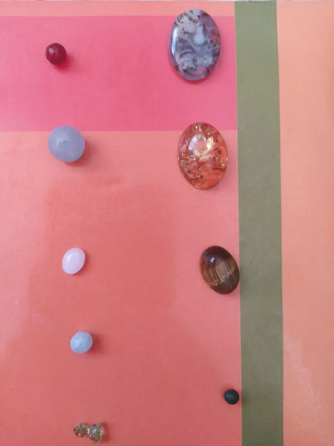 تعدادی سنگ مهره طبیعی و نگین|جواهرات|شیراز, شهرک مطهری|دیوار