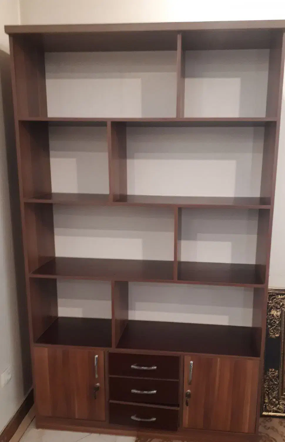 کتابخانه چوبی|کتابخانه، شلف، قفسه‌های دیواری|تهران, نظامی گنجوی (توانیر)|دیوار