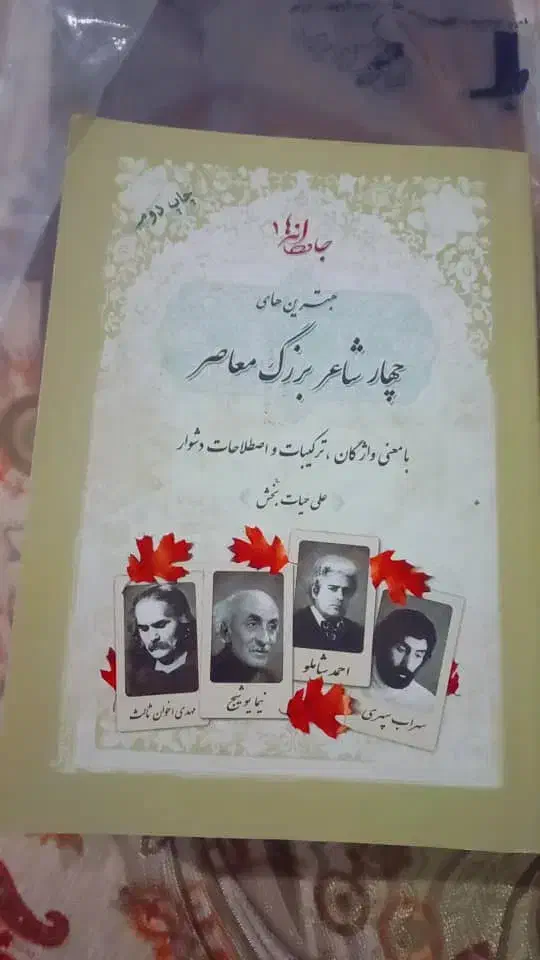 دو تا کتاب  دیوان حافظ و چهار شاعر بزرگ معاصر|کتاب و مجله ادبی|تهران, قیطریه|دیوار