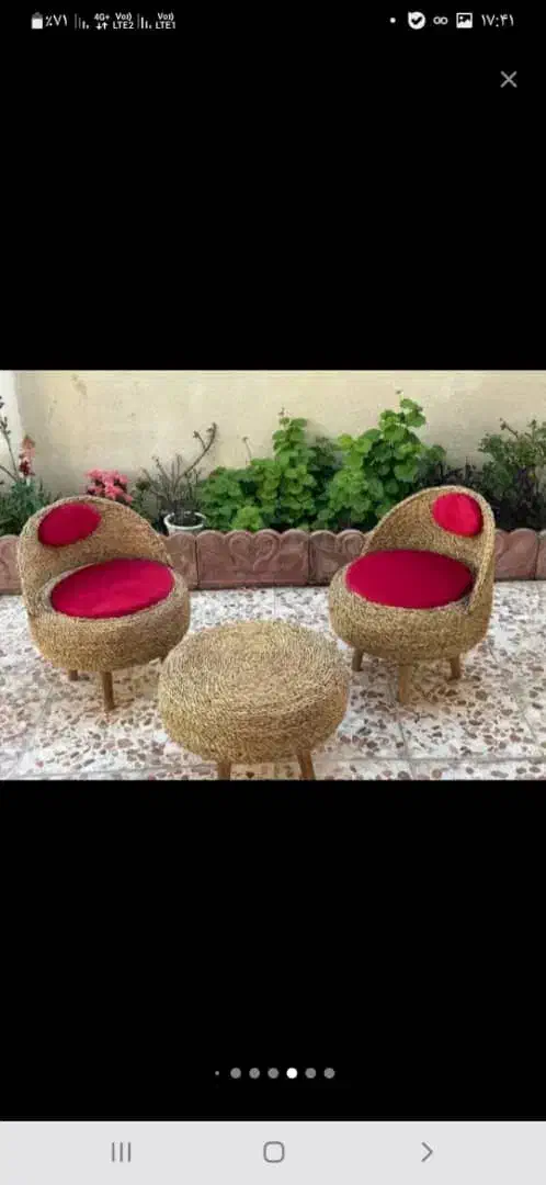 تولیدوپخش پاف حصیری صندلی حصیری با کیفیت بالا|میز و صندلی غذاخوری|چهاردانگه (تهران), |دیوار