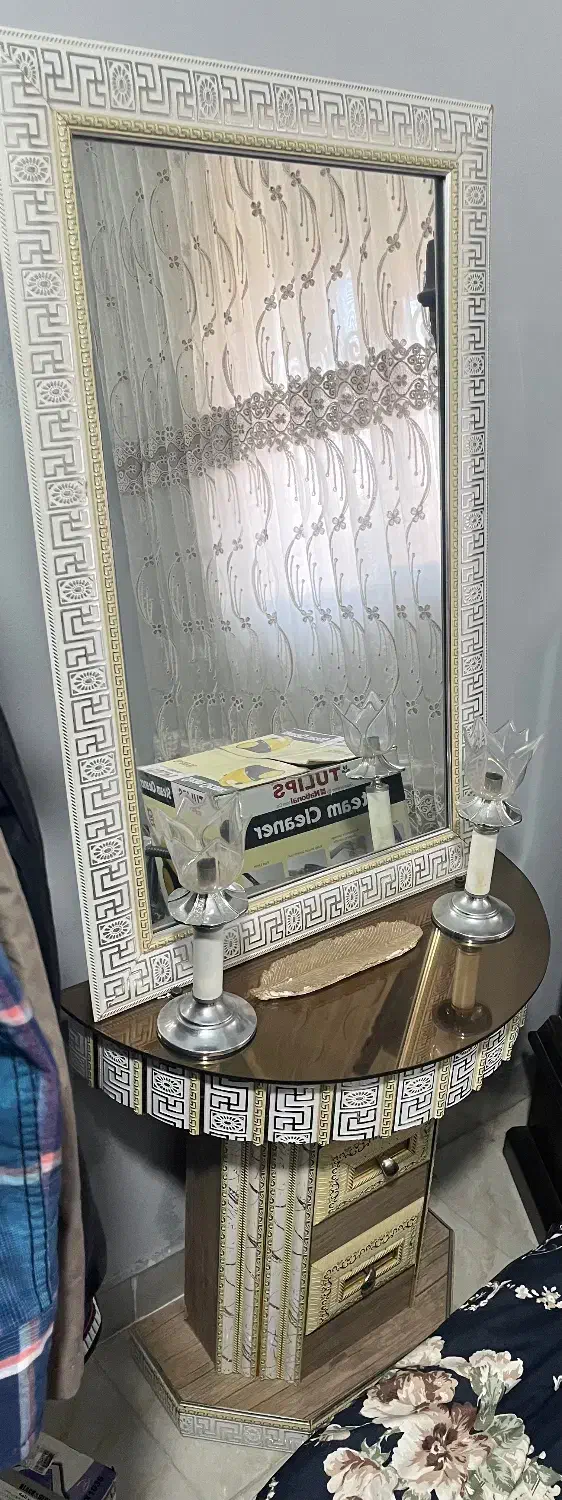 آینه کنسول عروس|بوفه، ویترین، کنسول|گرگان, |دیوار