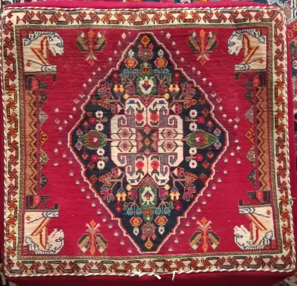 پشتی دستباف ترکی|پشتی|شیراز, لاله|دیوار