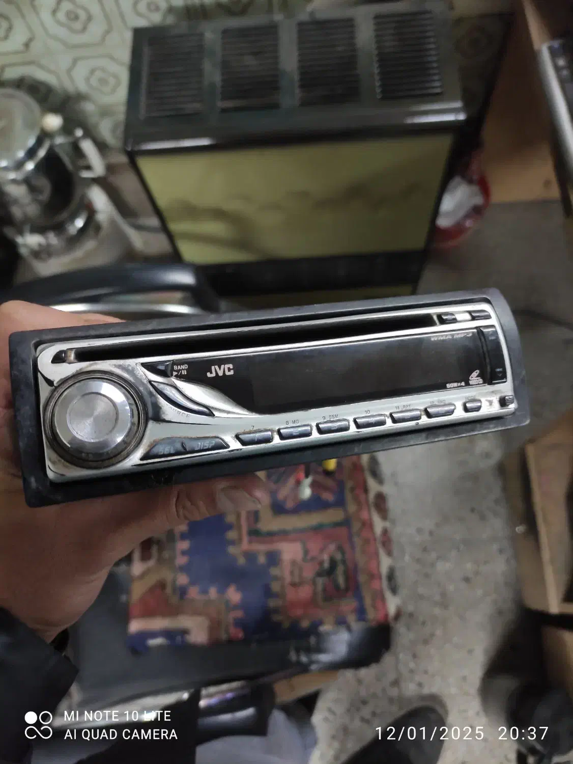 ضبط جی وی سی JVC با سوکت و دور پنل تمیز درحد|قطعات یدکی و لوازم جانبی|تبریز, |دیوار