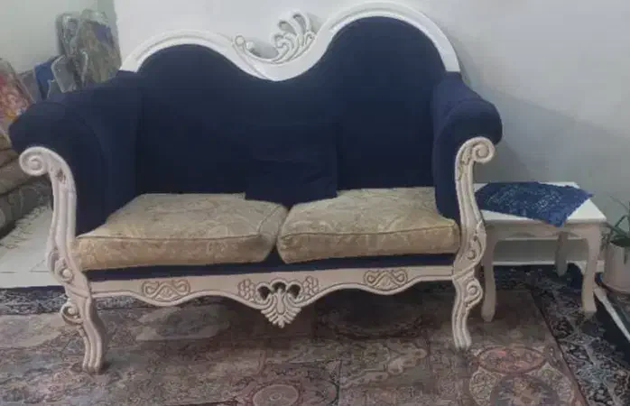 مبل هفت نفره ومیزجلومبلی|مبلمان خانگی و میز عسلی|محلات, |دیوار