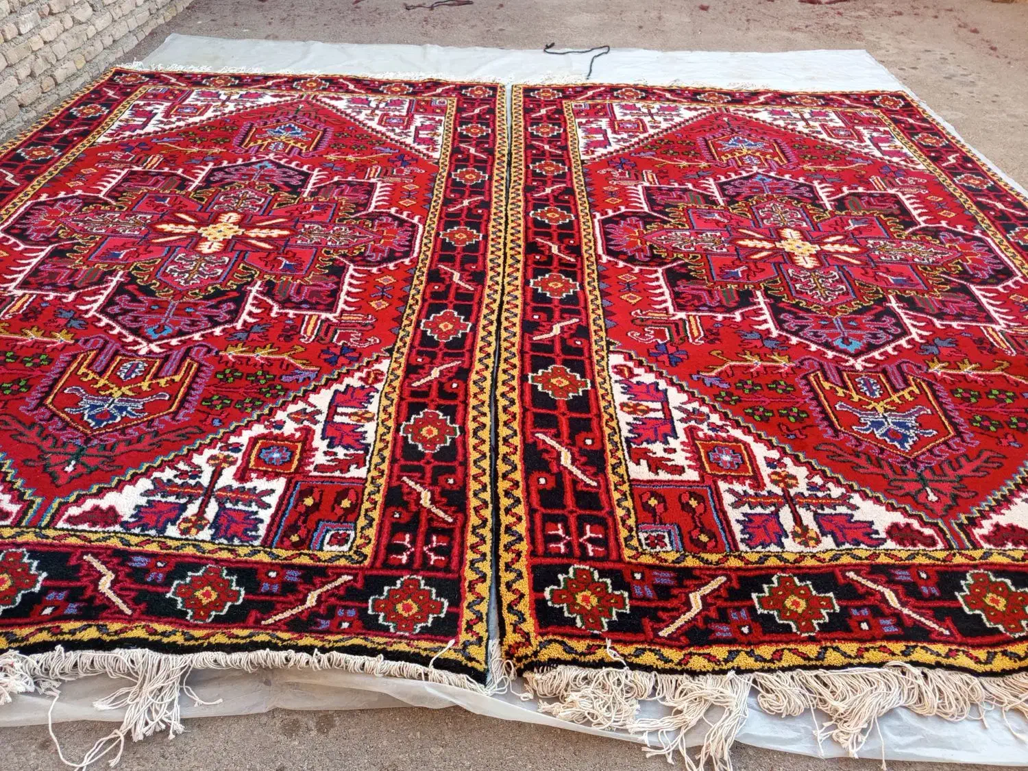 یک جفت ۶ متری دستباف|فرش|خواجه, |دیوار