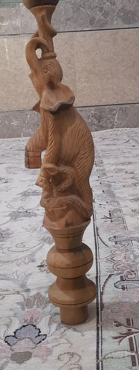 طنه قلیان فیل تراشیده از چوب گردو|صنایع دستی و سایر لوازم تزئینی|تهران, مهران (سیدخندان)|دیوار