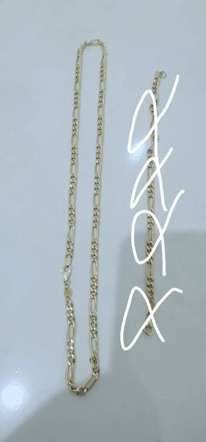 طلا نیم ست و زنجیر|جواهرات|فردیس, فردیس|دیوار