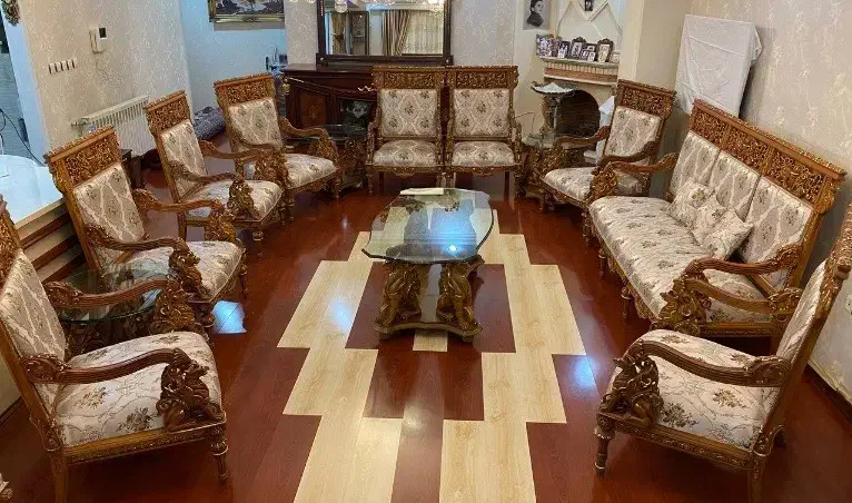 مبلمان ۱۳ نفره طرح پاسارگارد+میز ناهارخوری ۱۰نفره|مبلمان خانگی و میز عسلی|تهران, شهرک فرهنگیان|دیوار