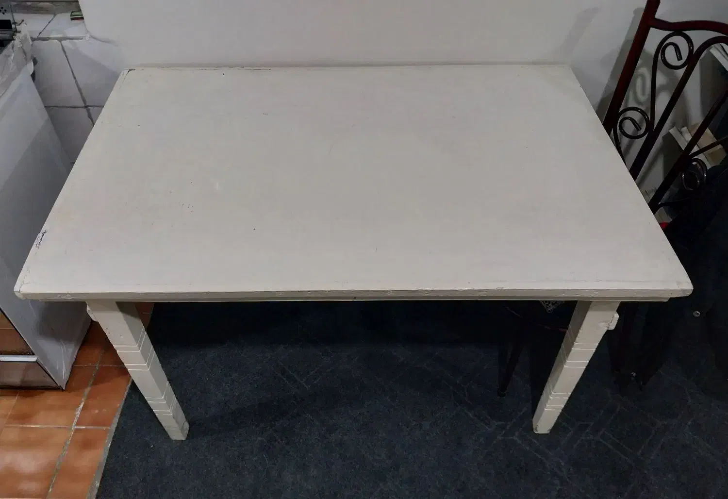 میز چوبی سفید|میز و صندلی غذاخوری|گرگان, |دیوار