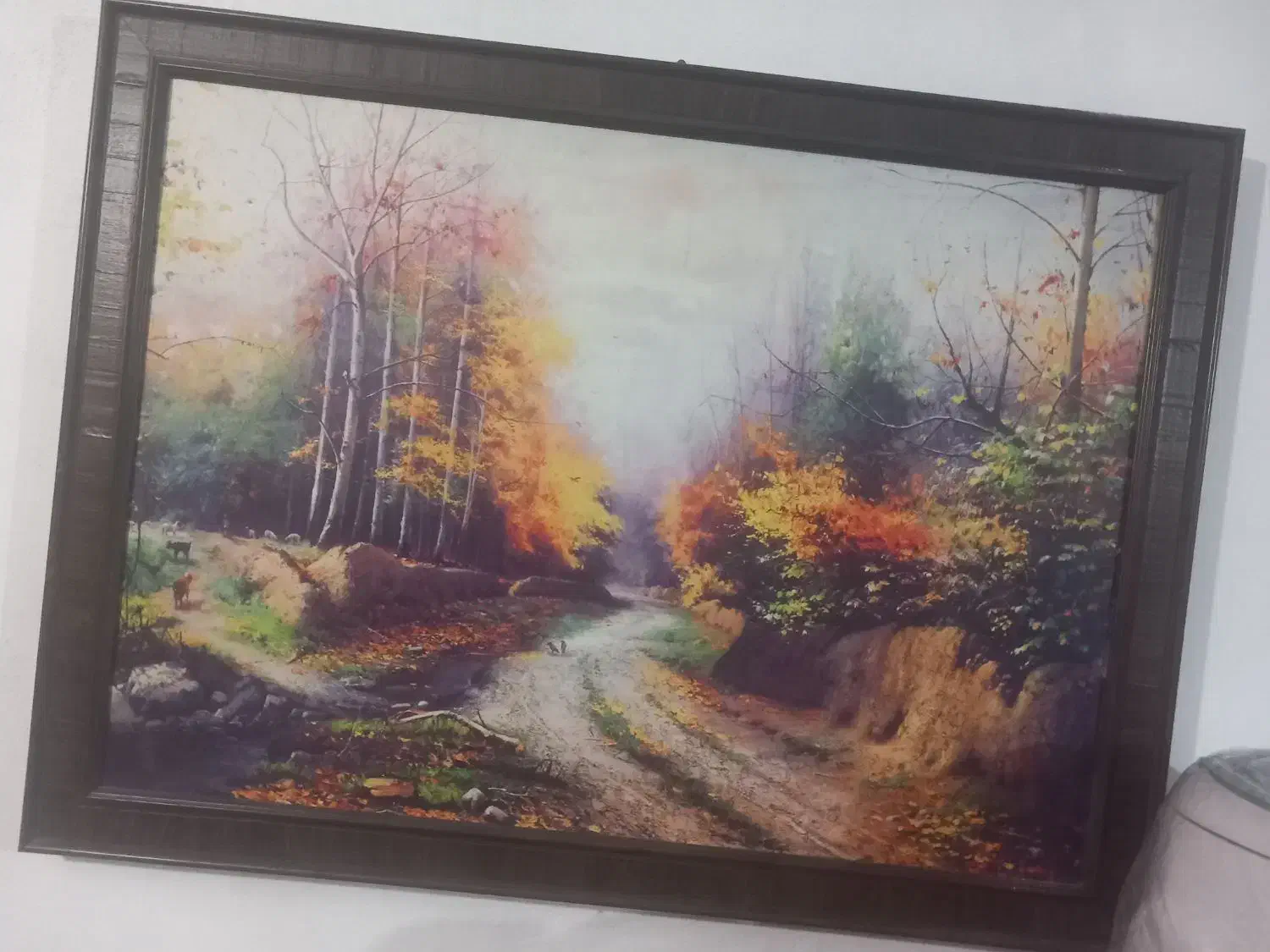 تابلو زیبای منظره پاییزی|تابلو، نقاشی، عکس|سلماس, |دیوار